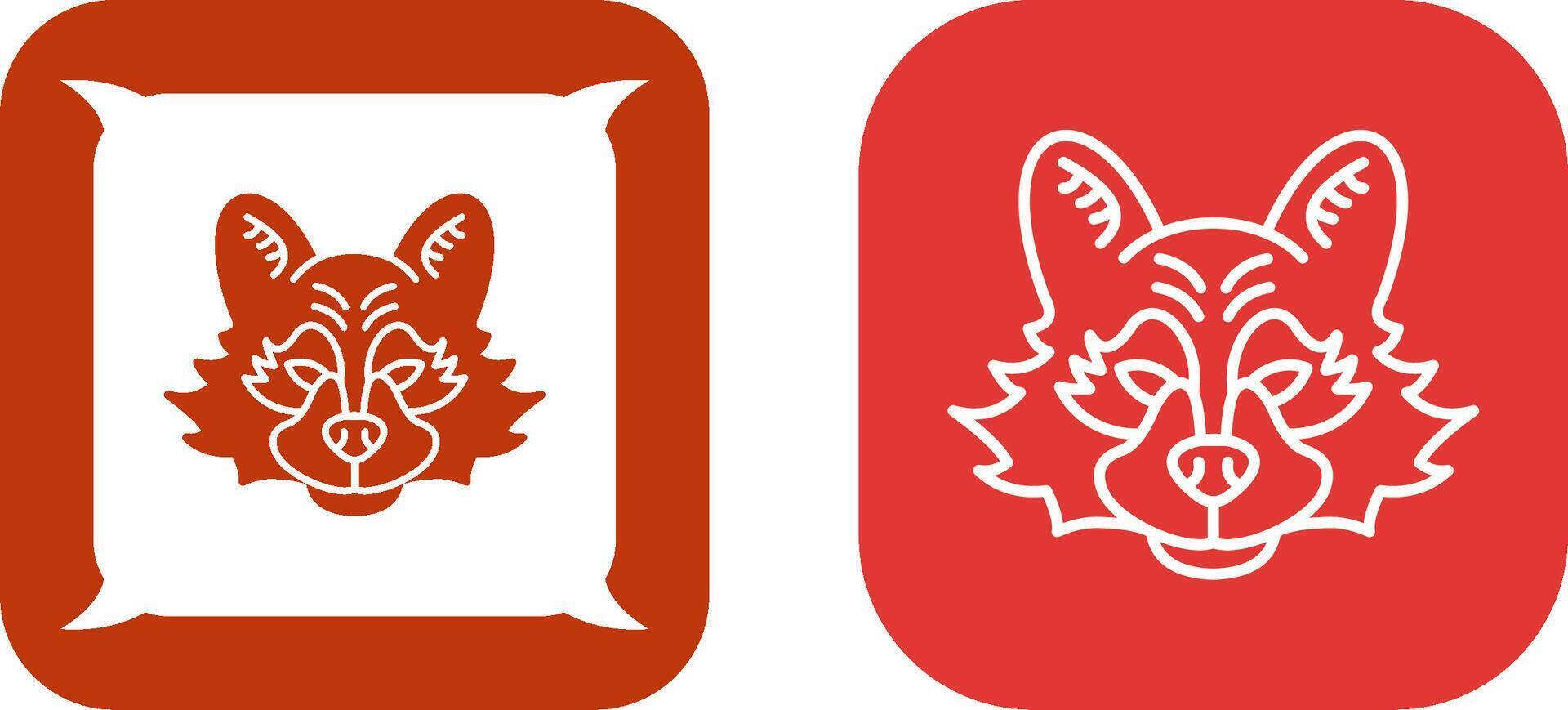 Raccoon Icon Design vector