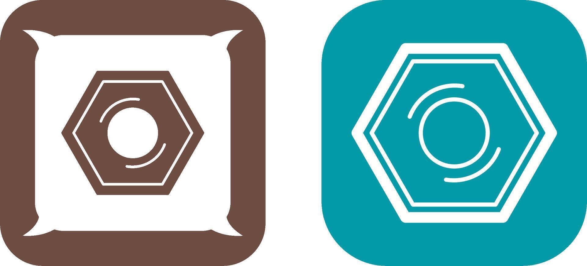 Nut Icon Design vector