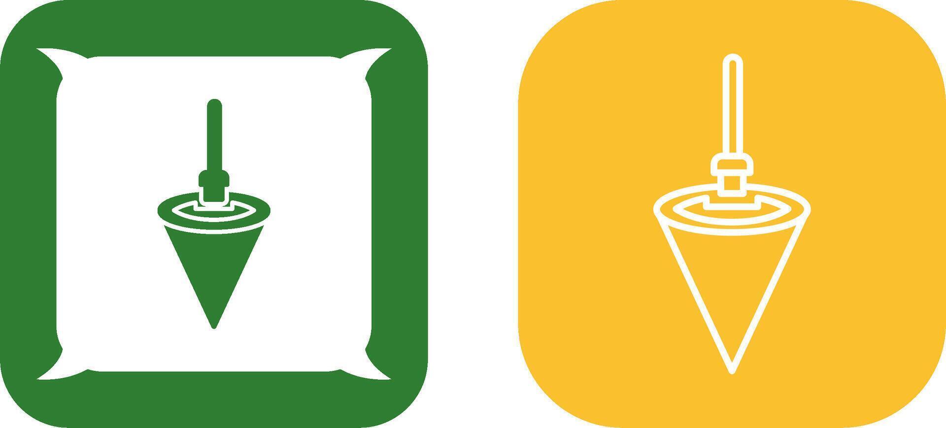 Plumb Bob Icon Design vector