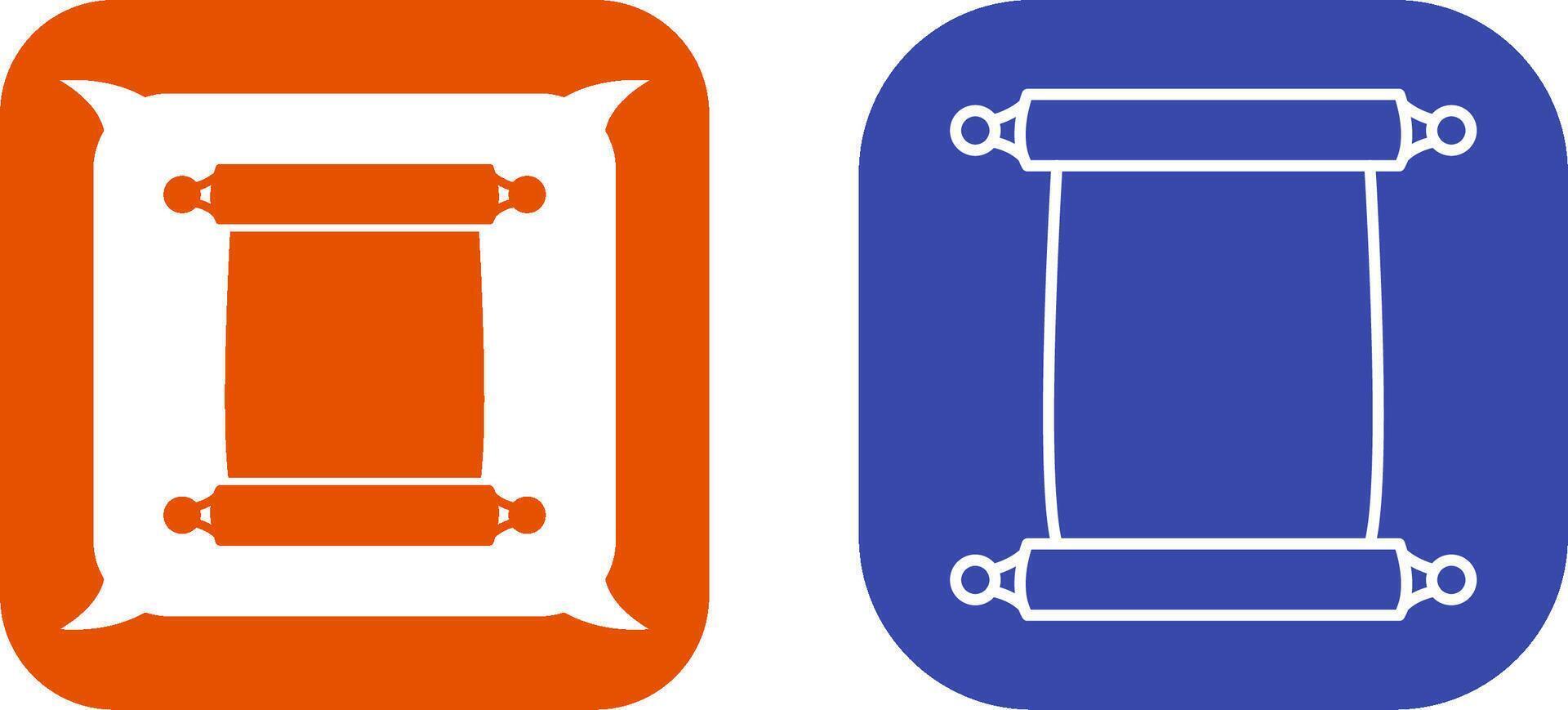 Scroll of Paper Icon Design vector