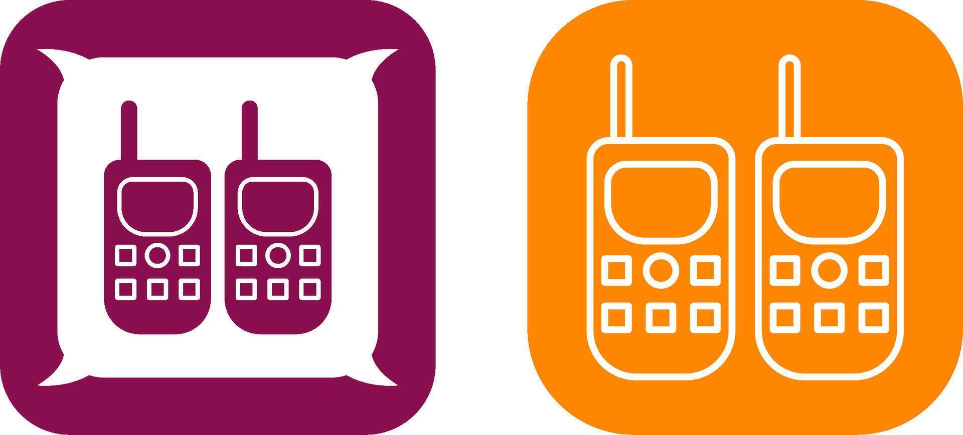 Walkie Talkie Icon Design vector