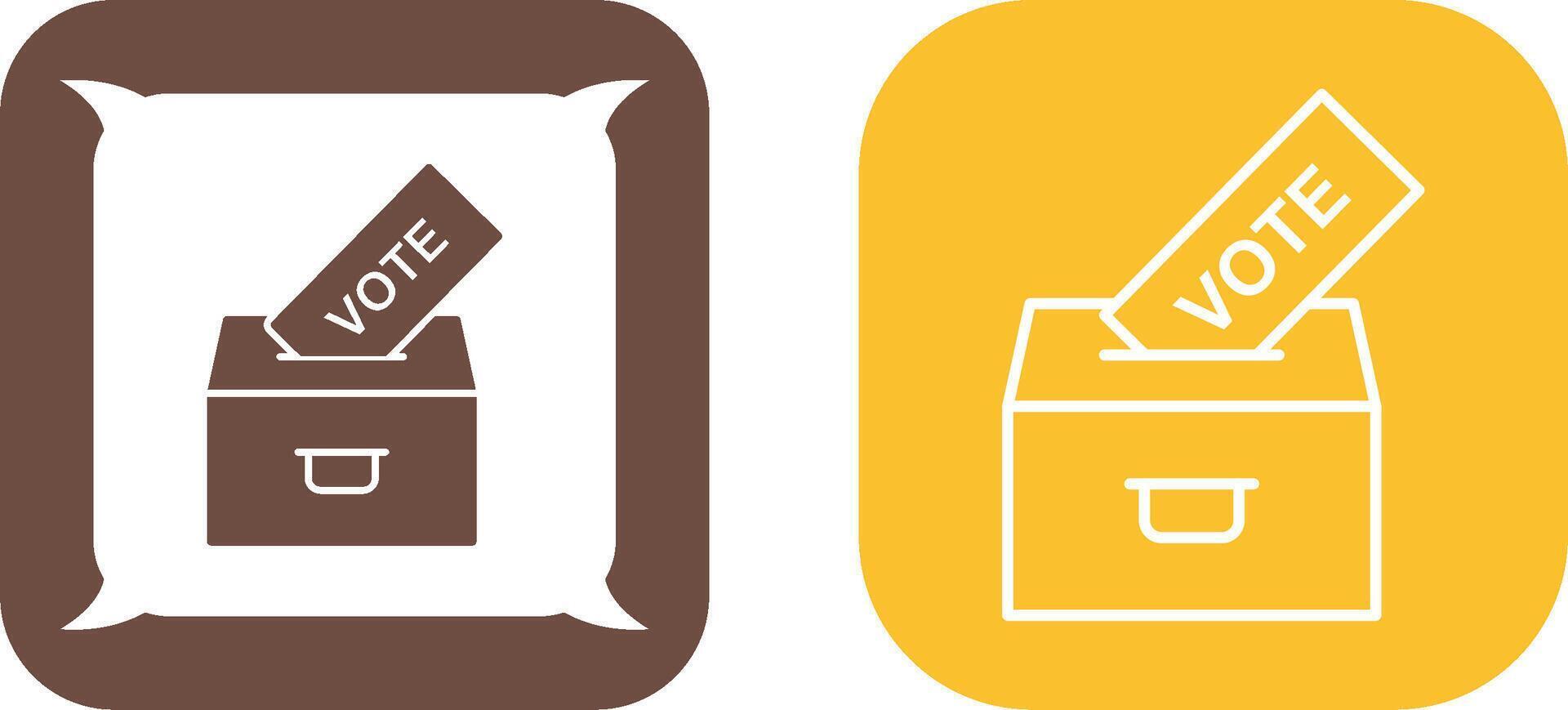 Casting Vote Icon Design vector