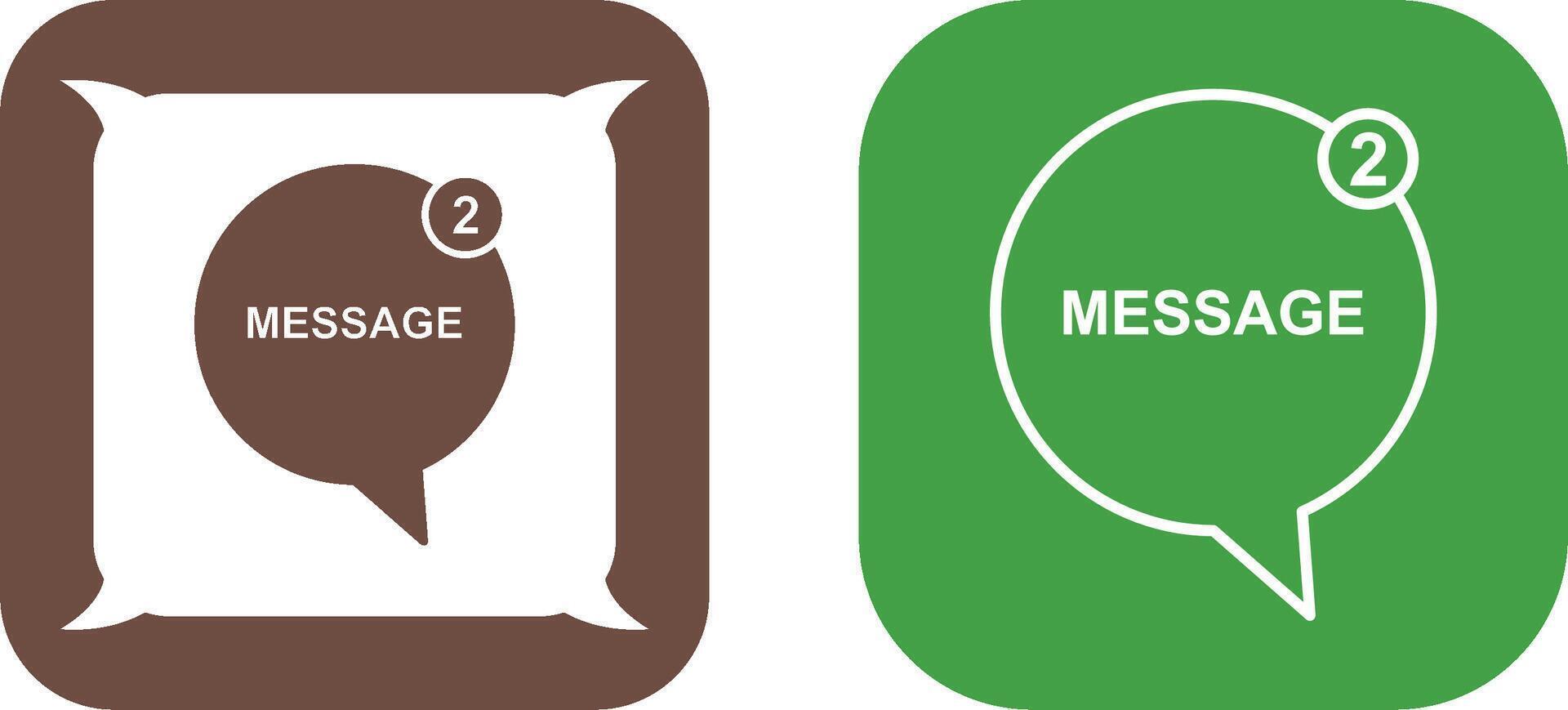 Message Bubbles Icon Design vector
