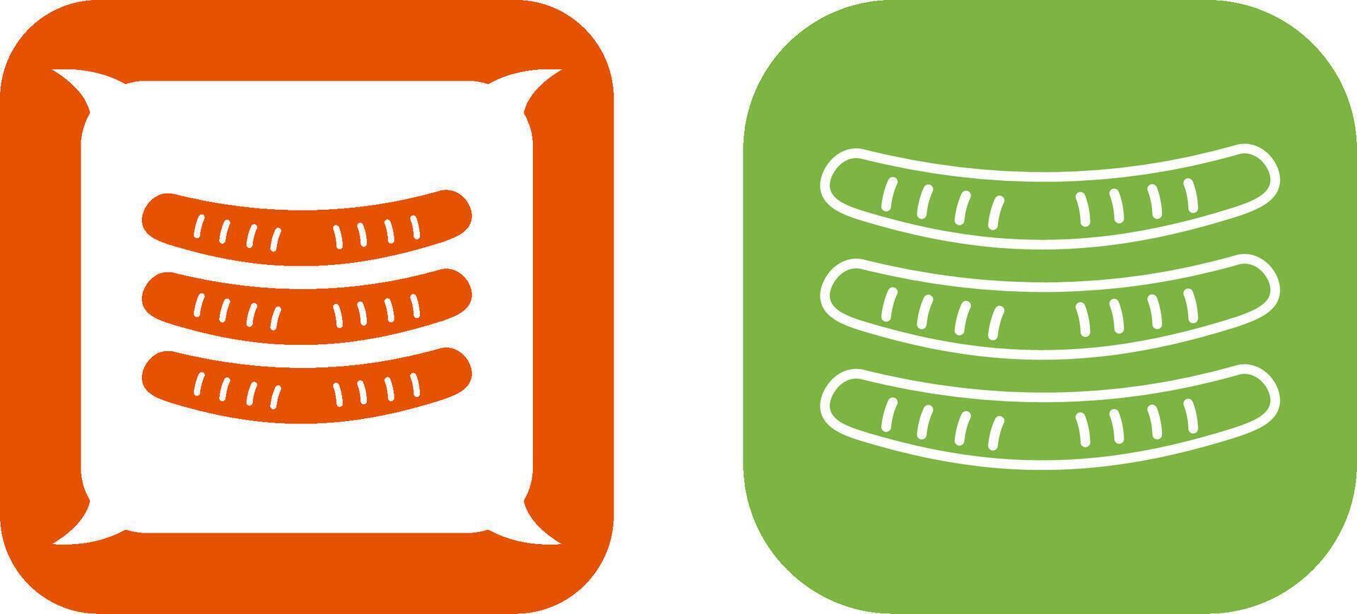 Sausages Icon Design vector