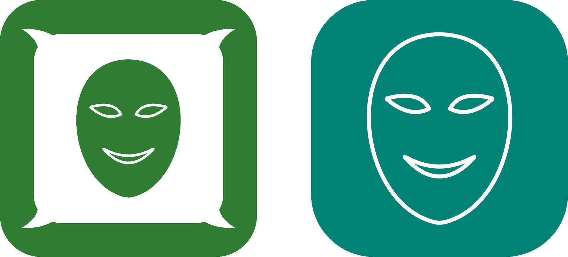 Ancient Face Mask Icon Design vector