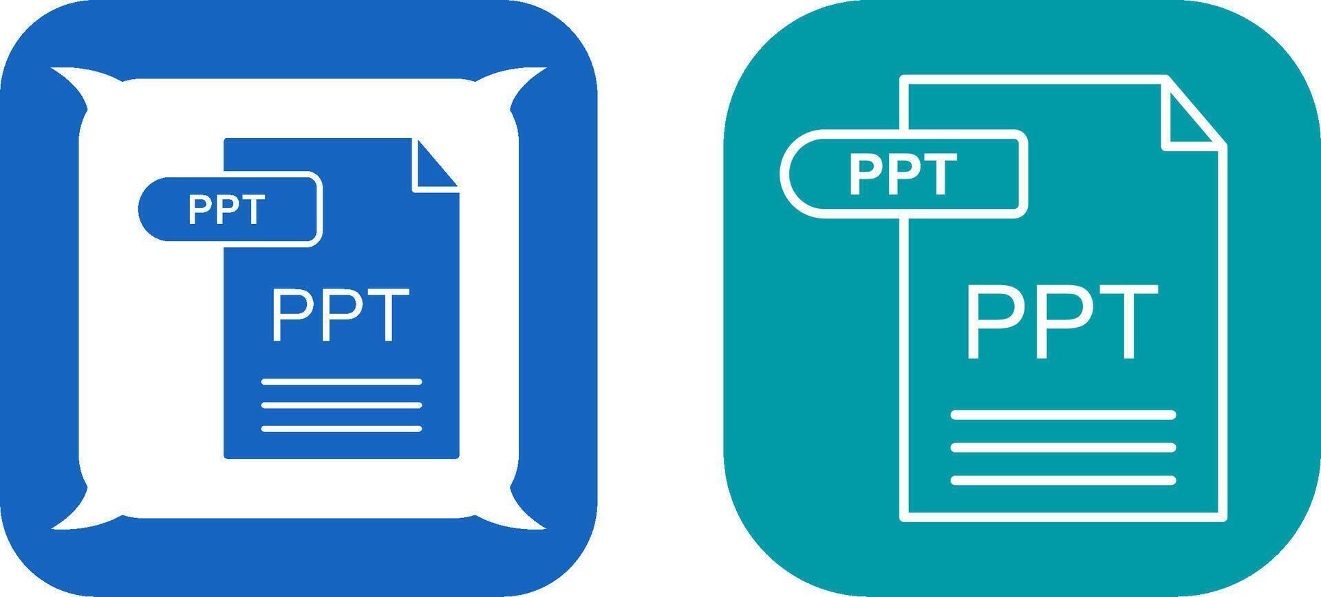 PPT Icon Design vector