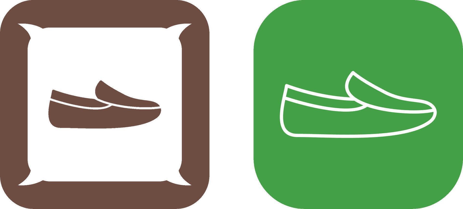 Men's Loafers Icon Design vector