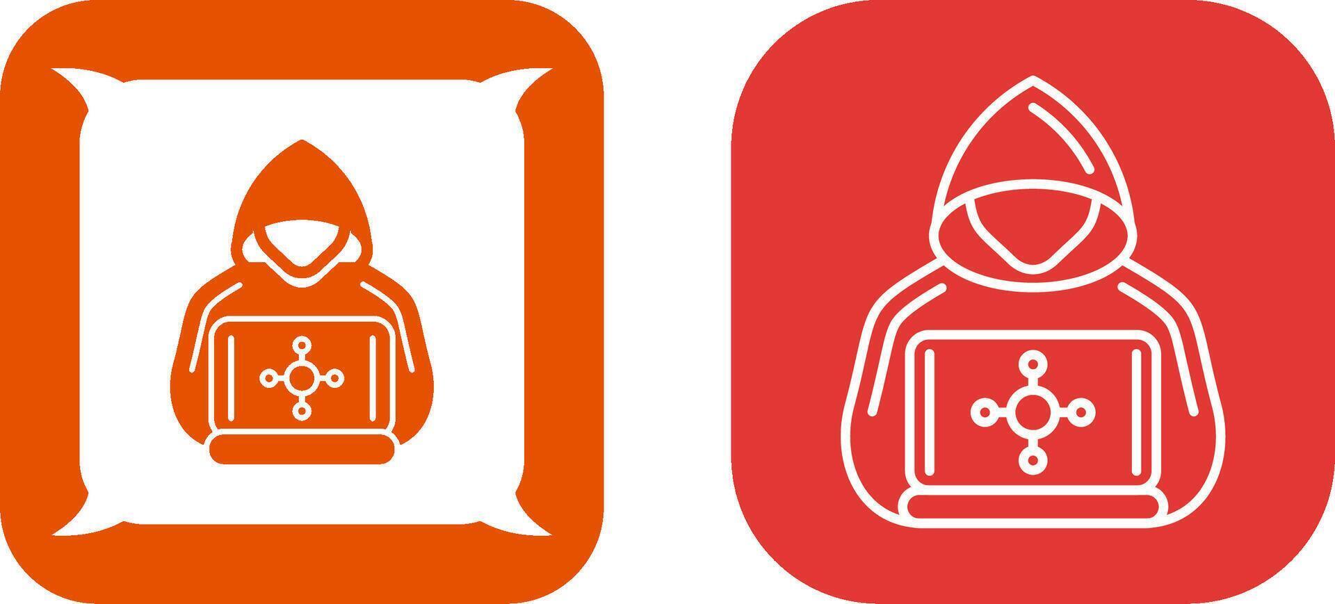 Hacker Icon Design vector