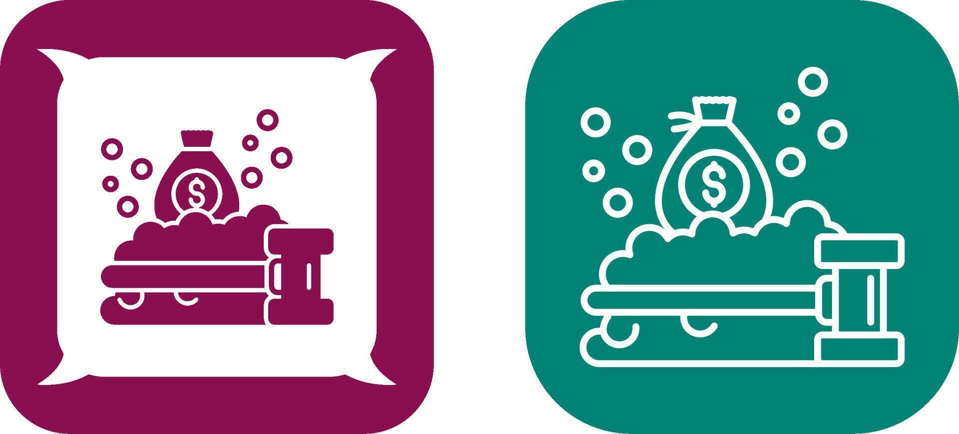 Money Laundering Icon Design vector