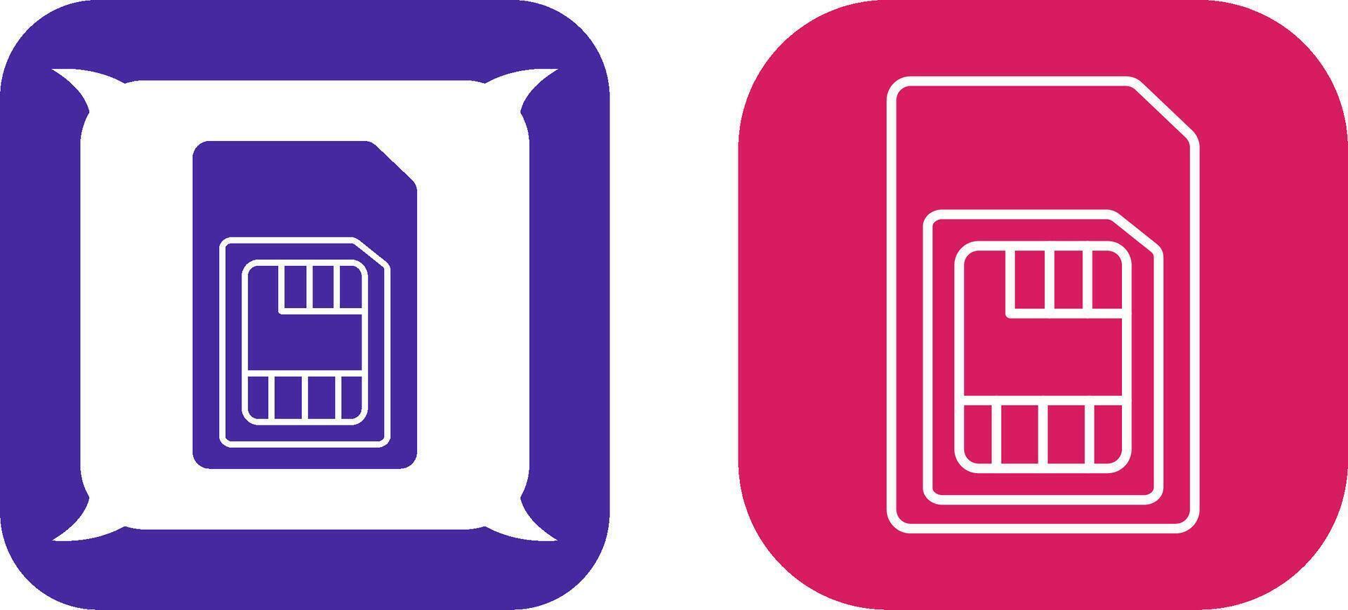 Sim Card Icon Design vector