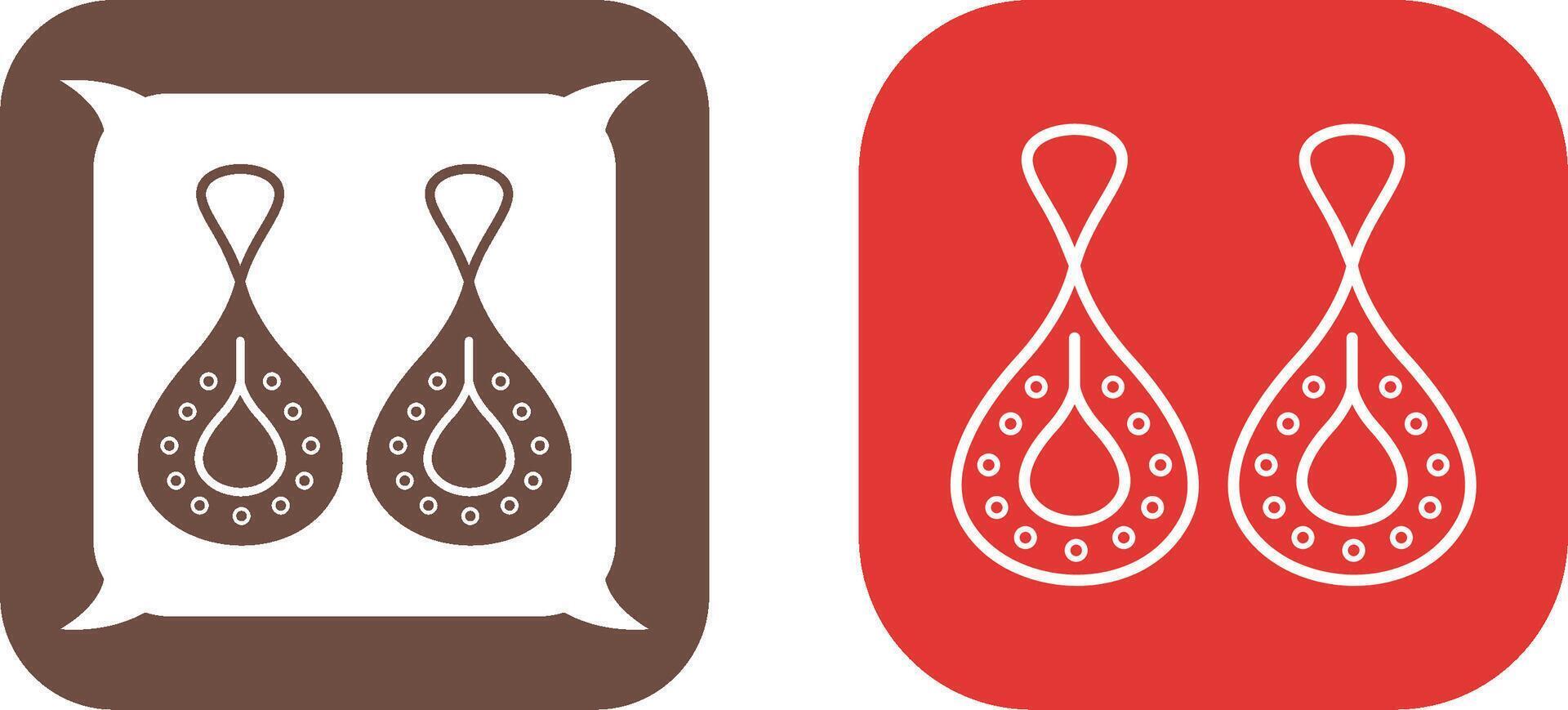 Earring Icon Design vector
