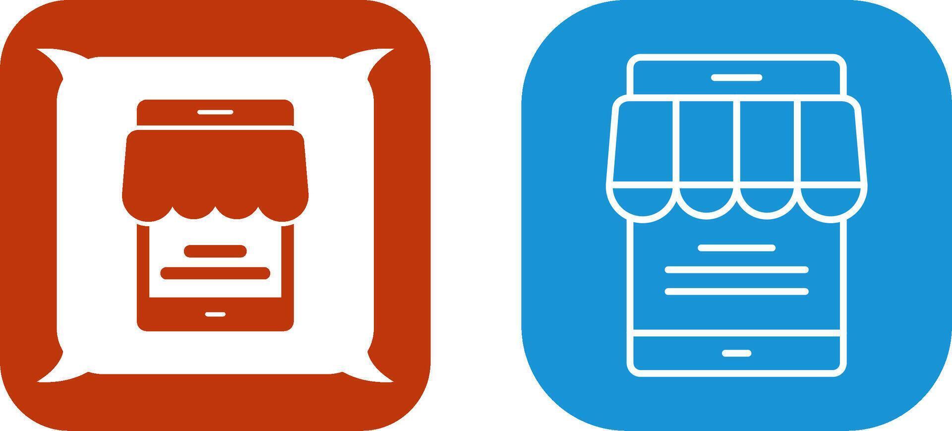 Online Store Icon Design vector