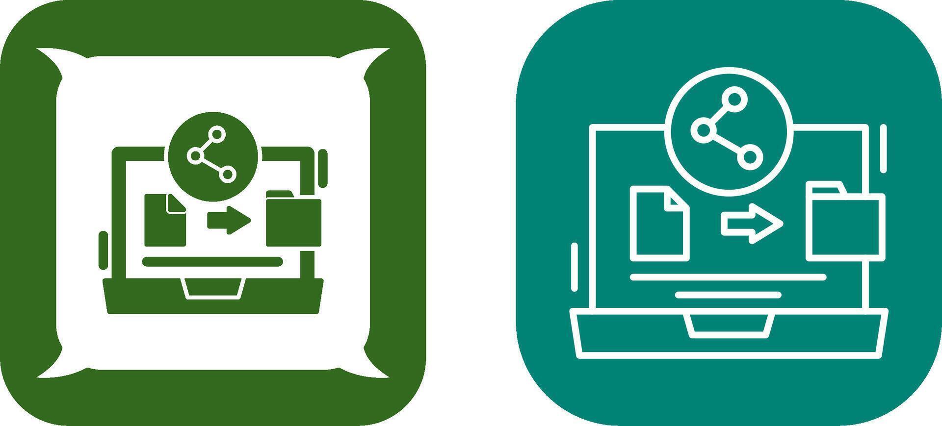 File Share Icon Design vector