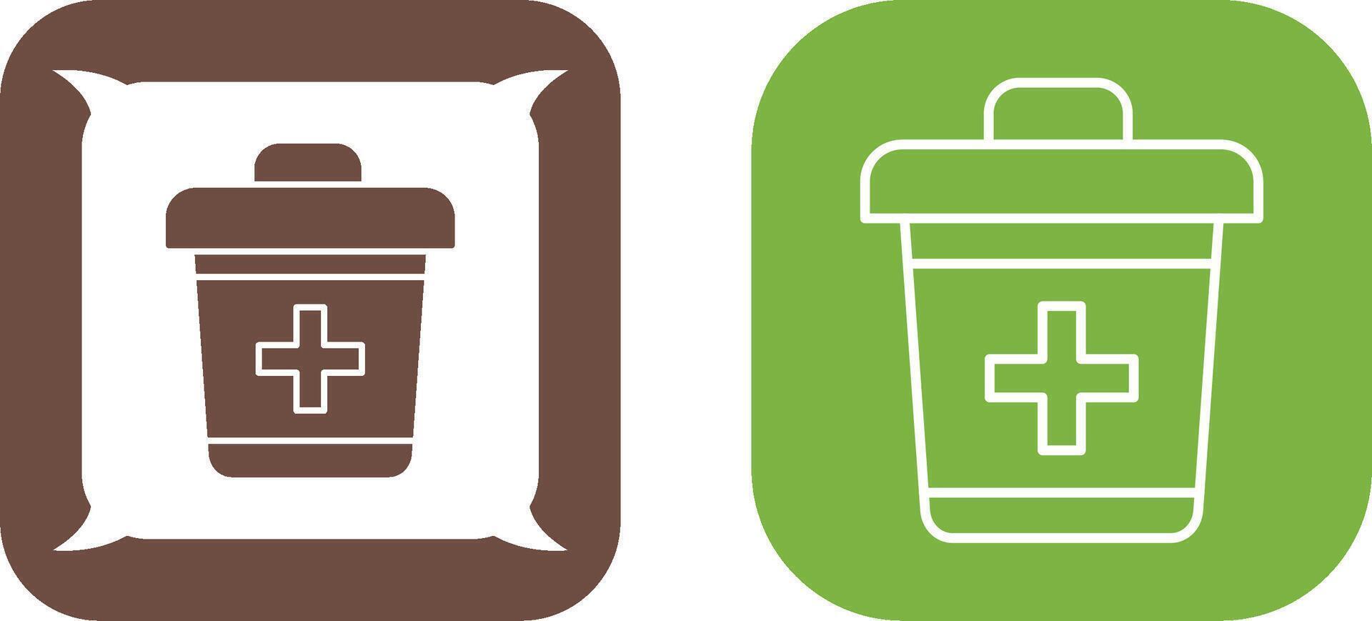 Dustbin Icon Design vector