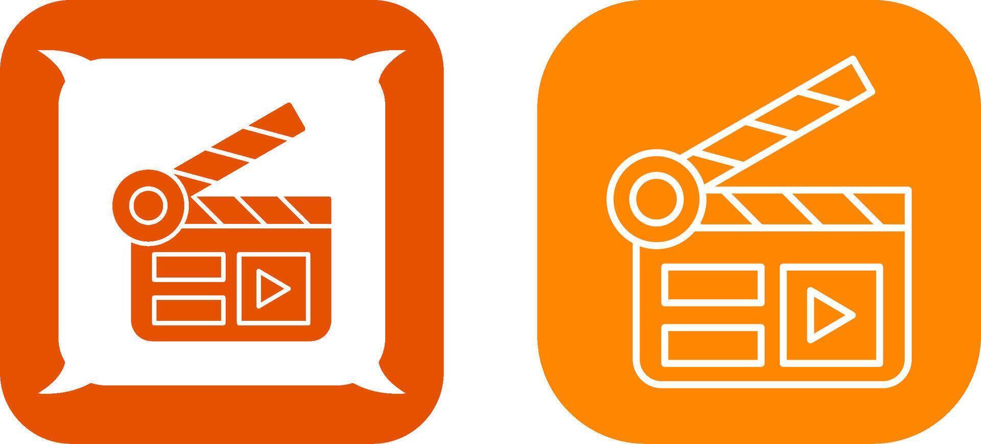 Clapper Board Icon Design vector