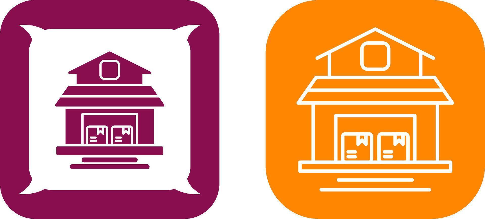 Warehouse Icon Design vector