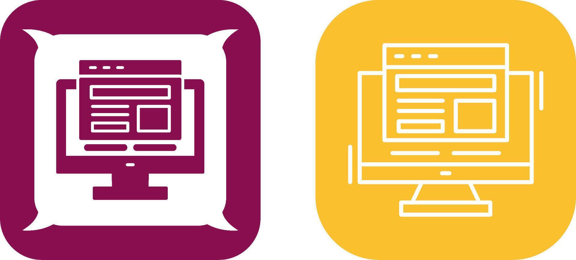 Adaptive Layout Icon Design vector