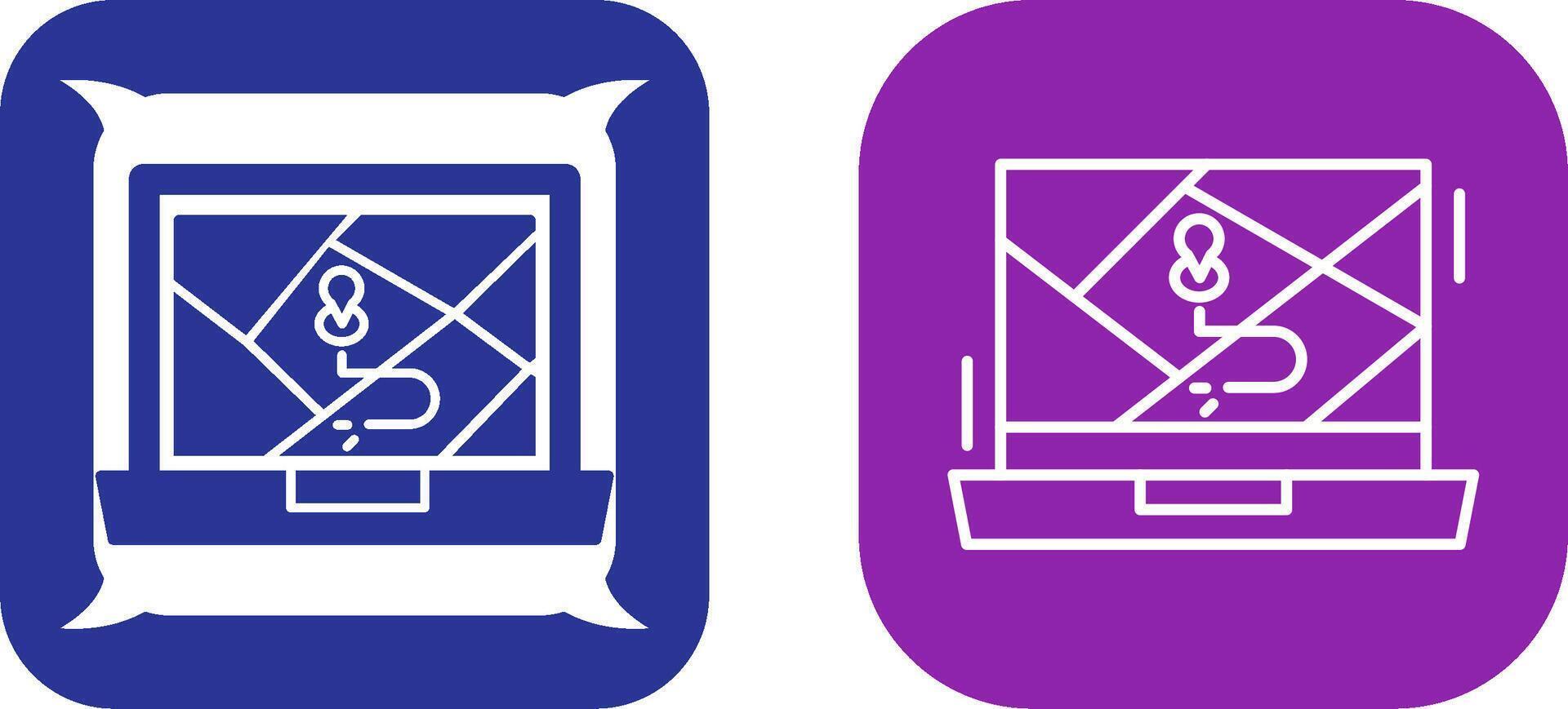 Google Map Icon Design vector