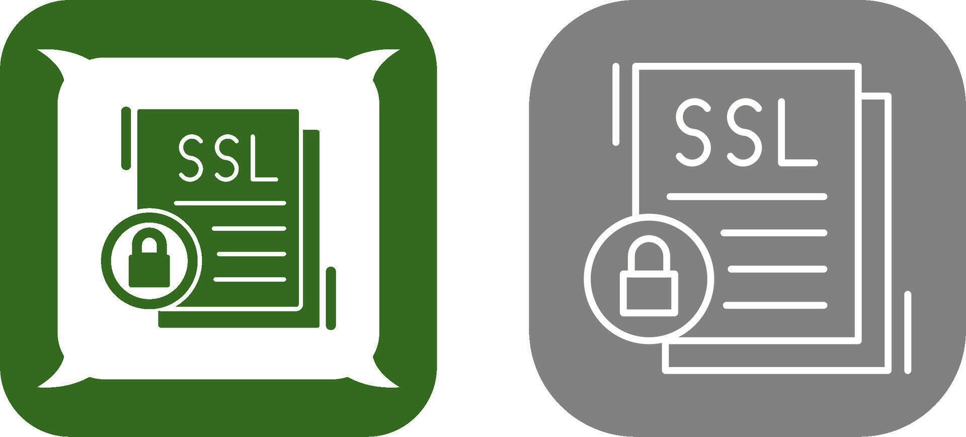SSL Icon Design vector