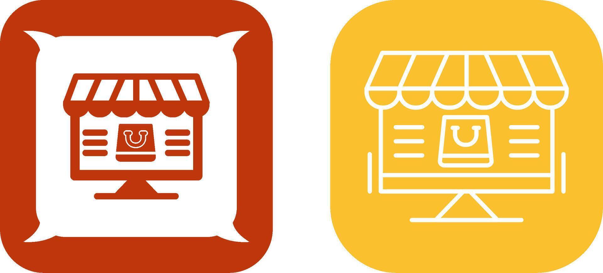 Online Shopping Icon Design vector