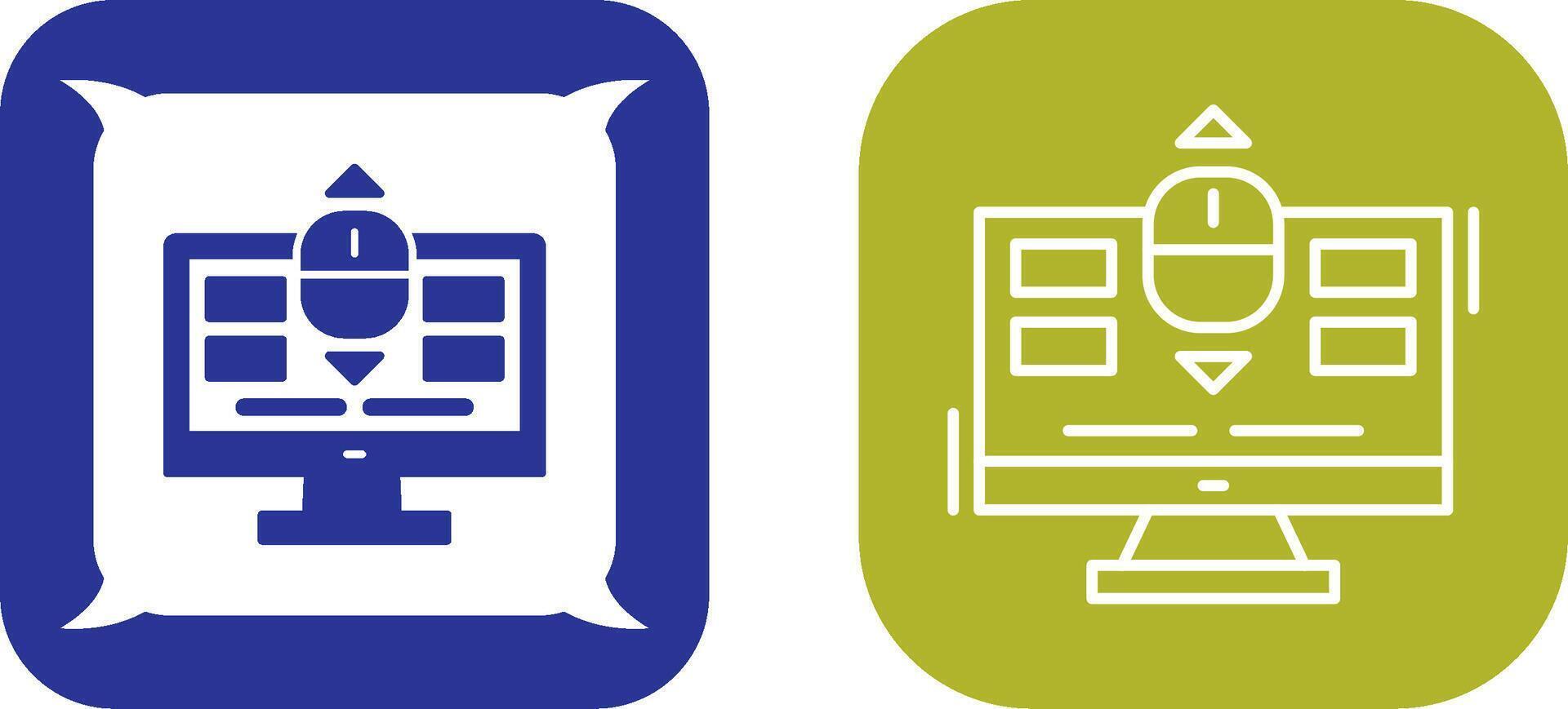Scroll Icon Design vector