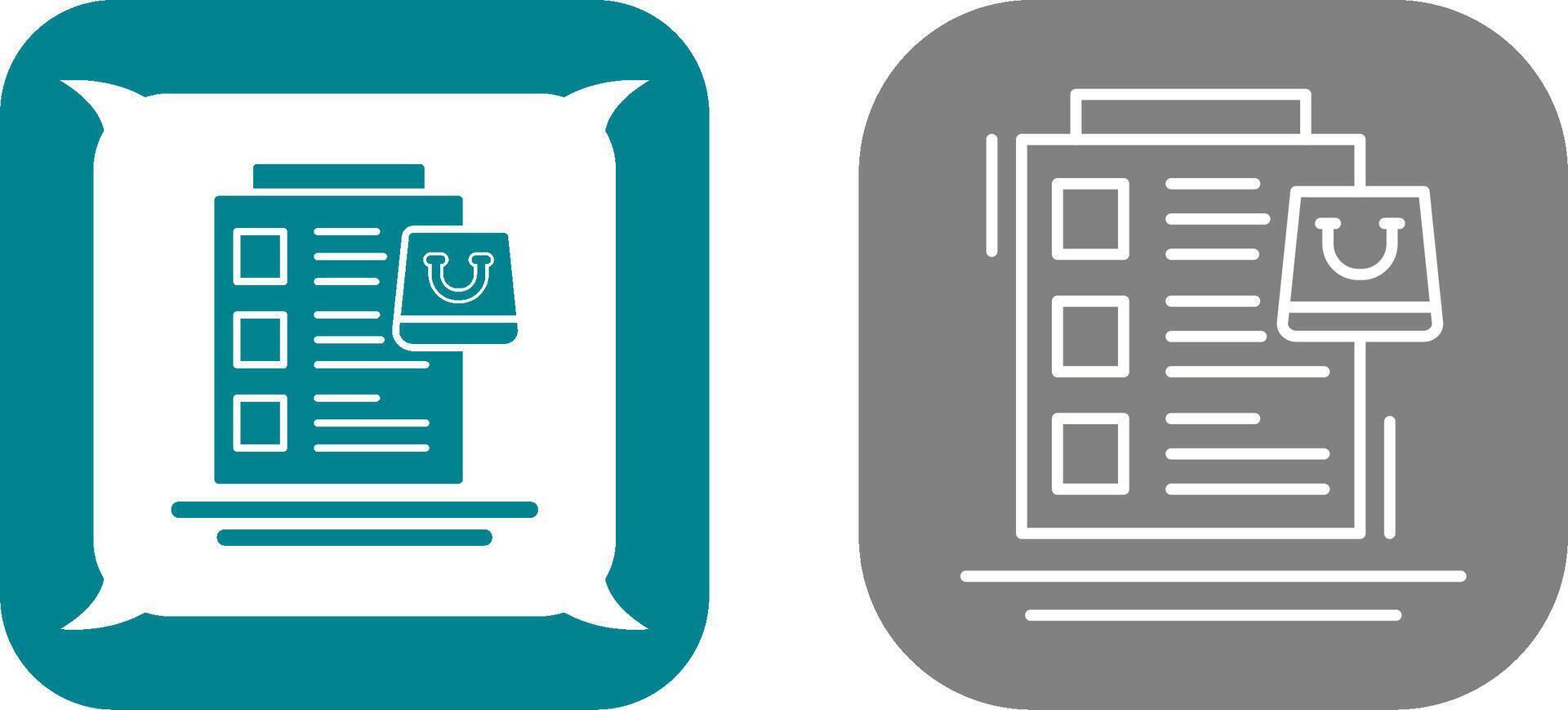 Wish List Icon Design vector