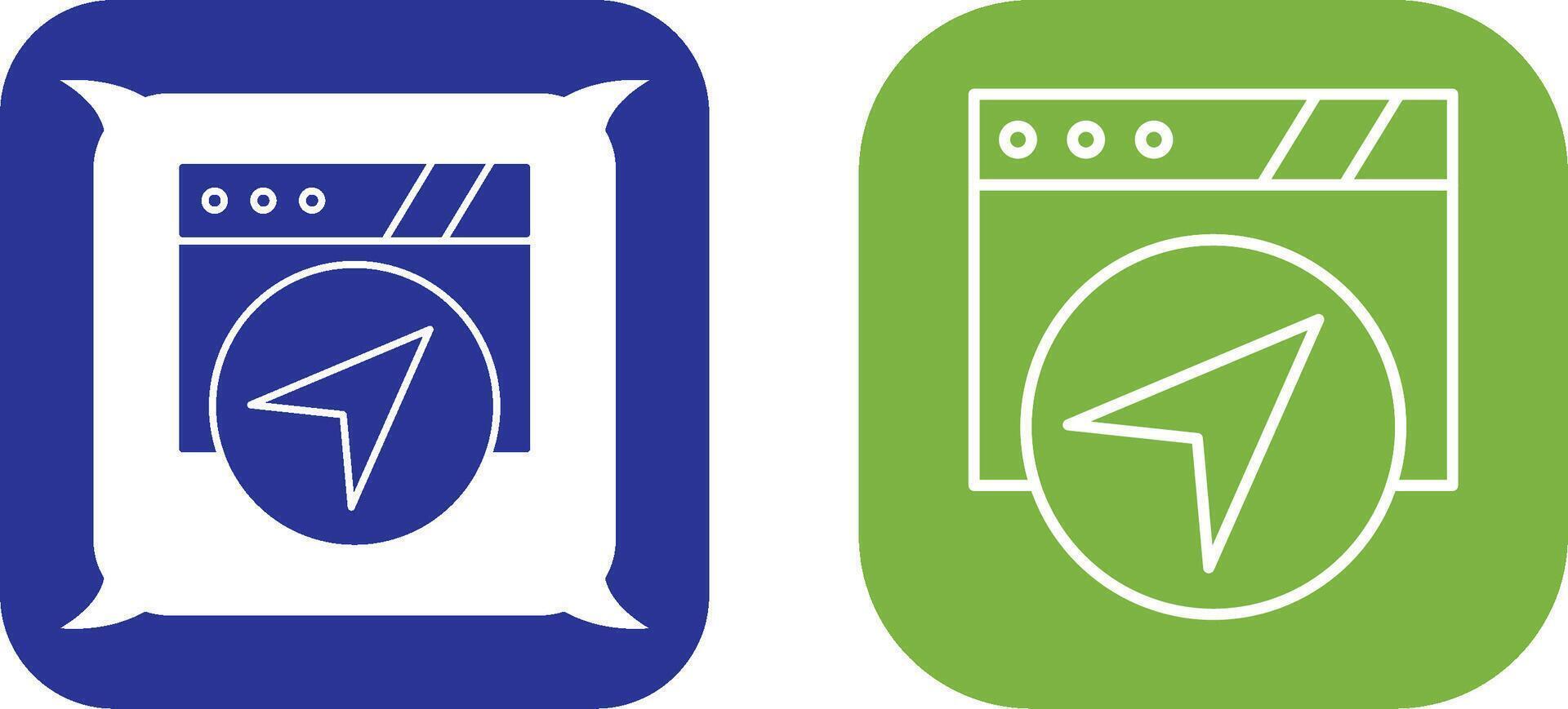 Navigation Icon Design vector
