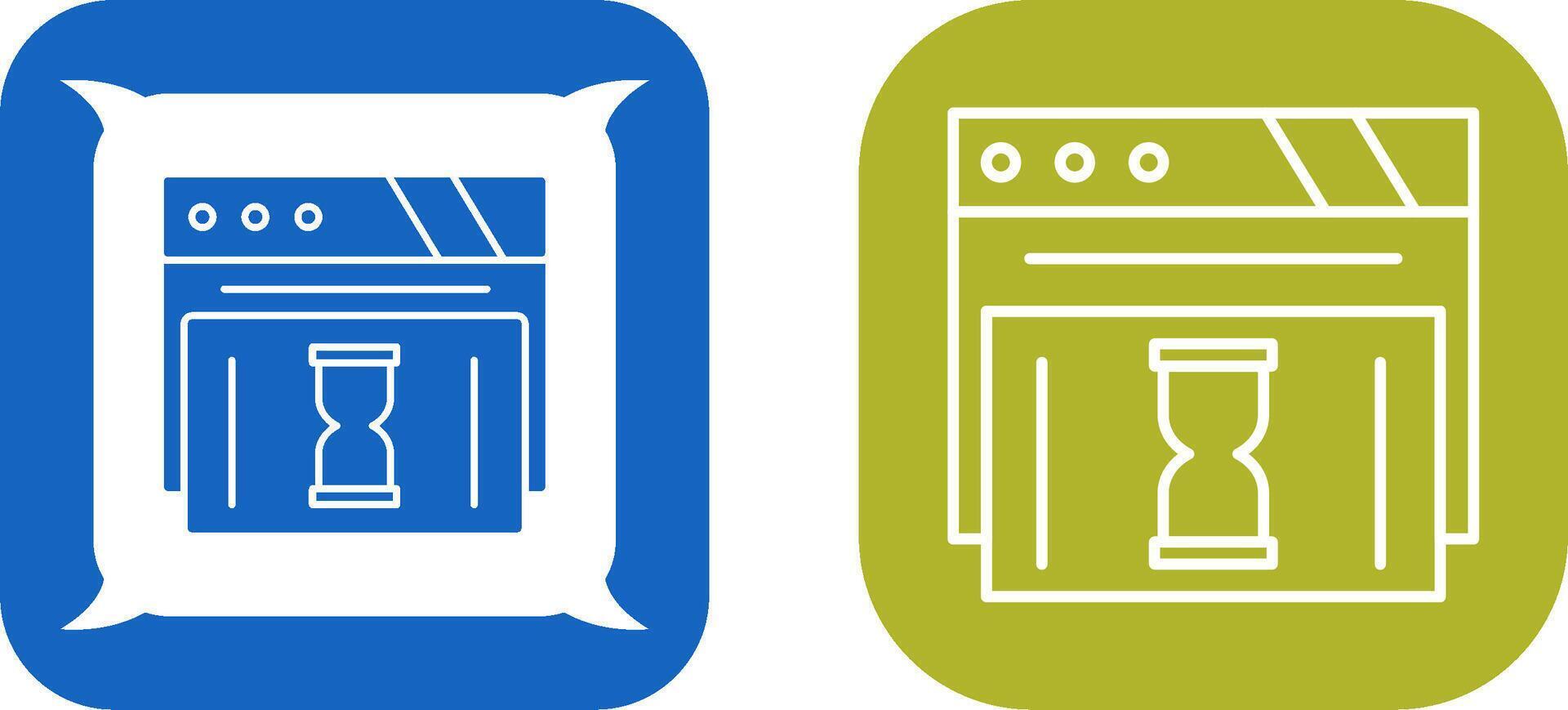 Waiting Icon Design vector