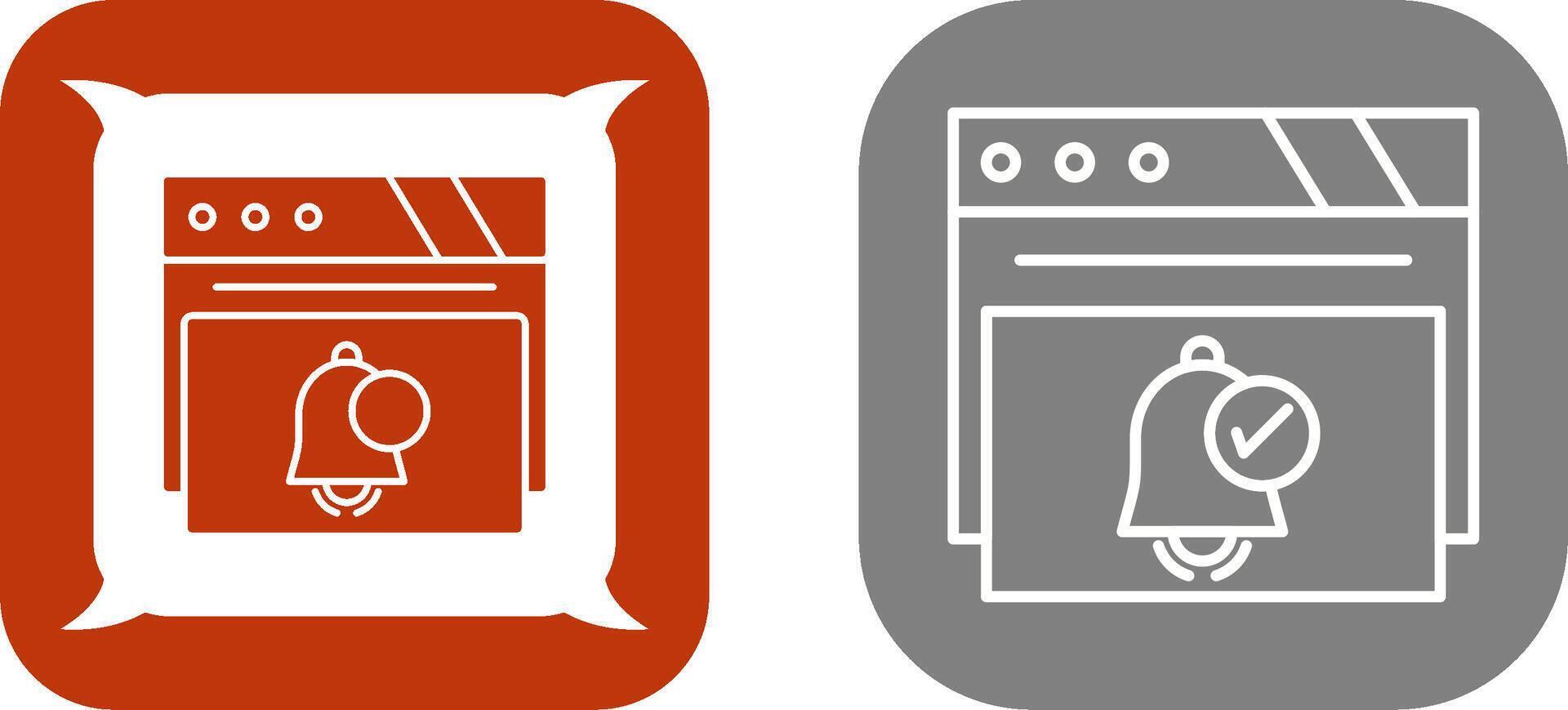 Notification Icon Design vector