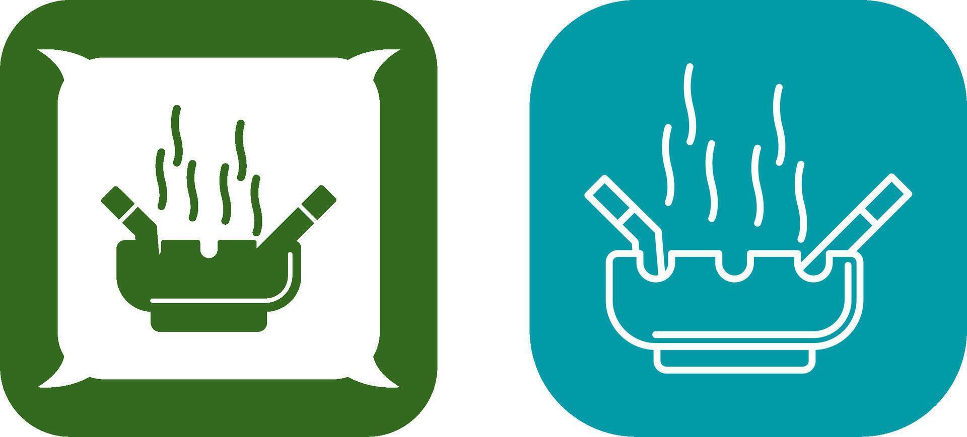Ashtray Icon Design vector