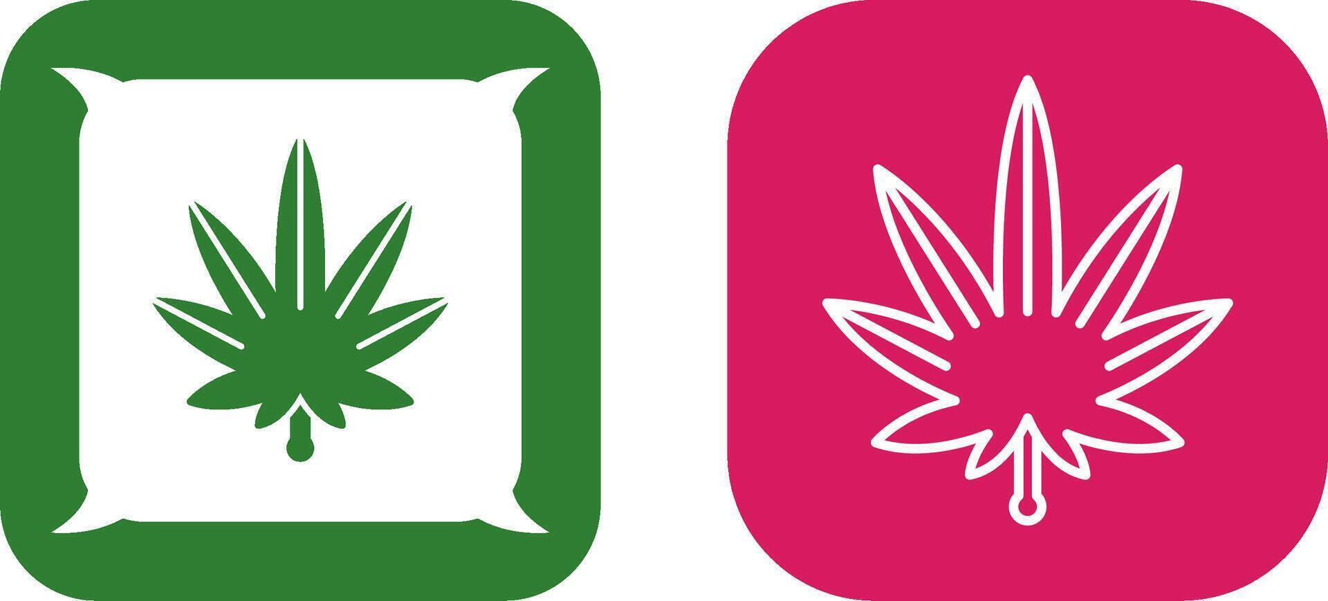 Weed Icon Design vector