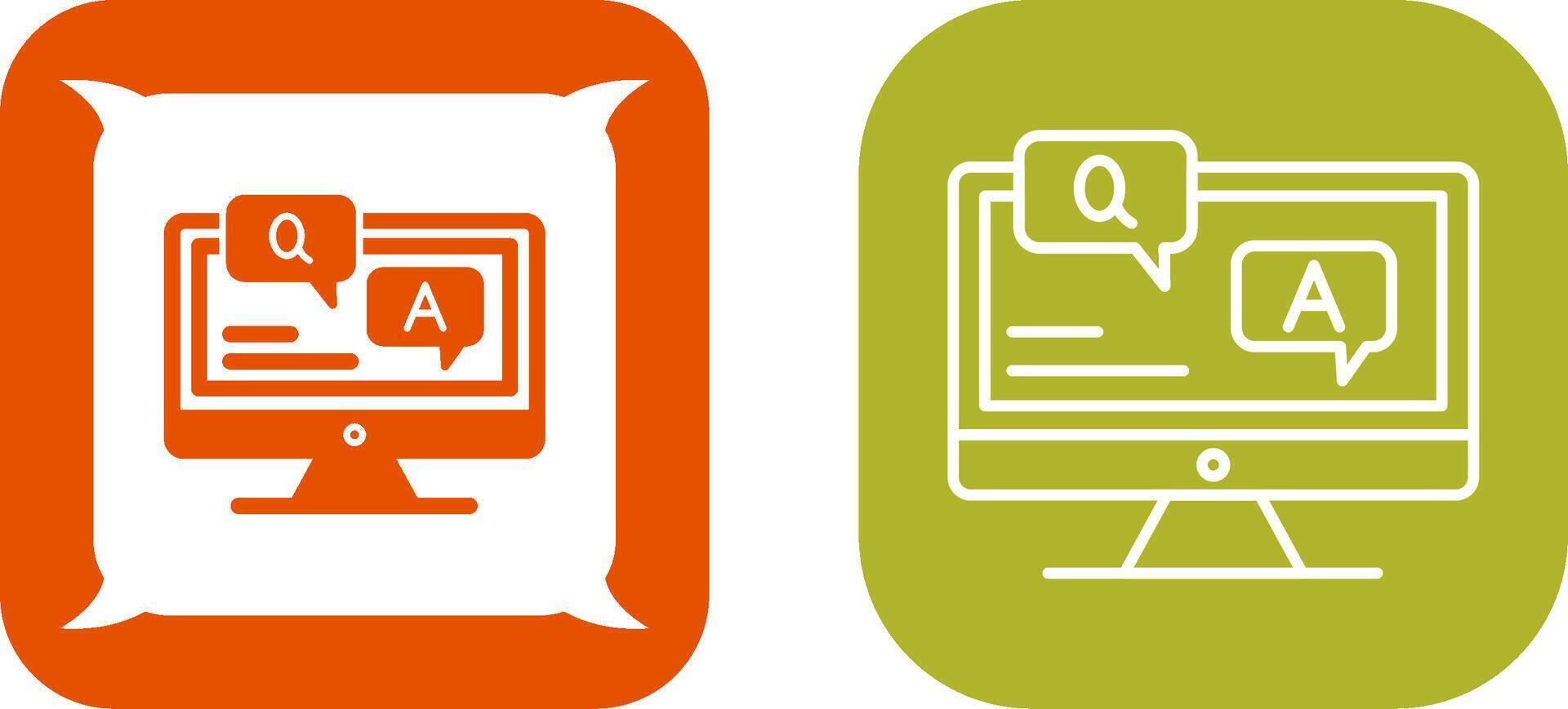 Faq Icon Design vector