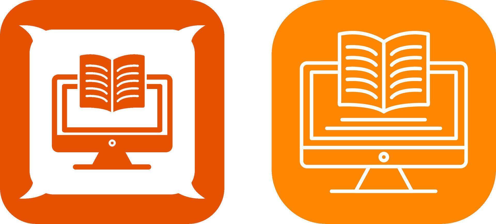 Digital Learning Icon Design vector