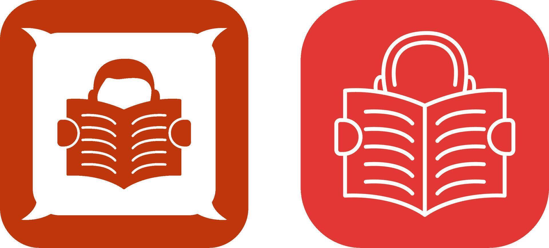 Reading Icon Design vector