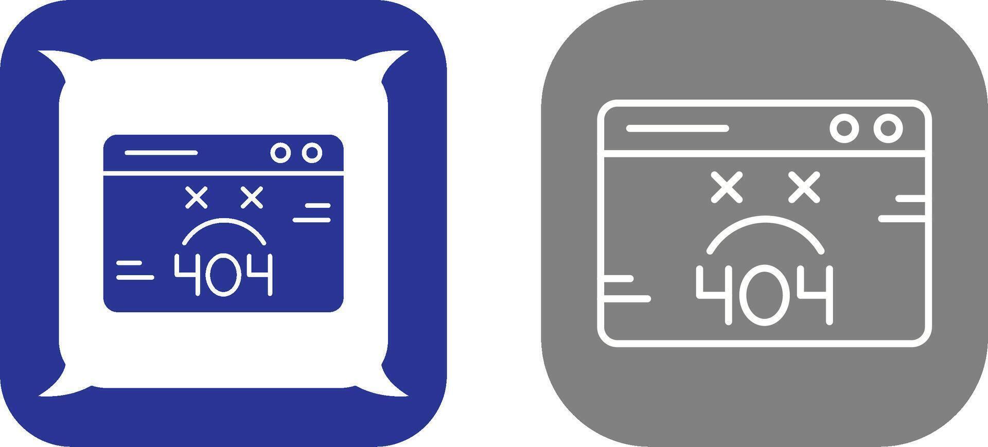 404 Error Icon Design vector