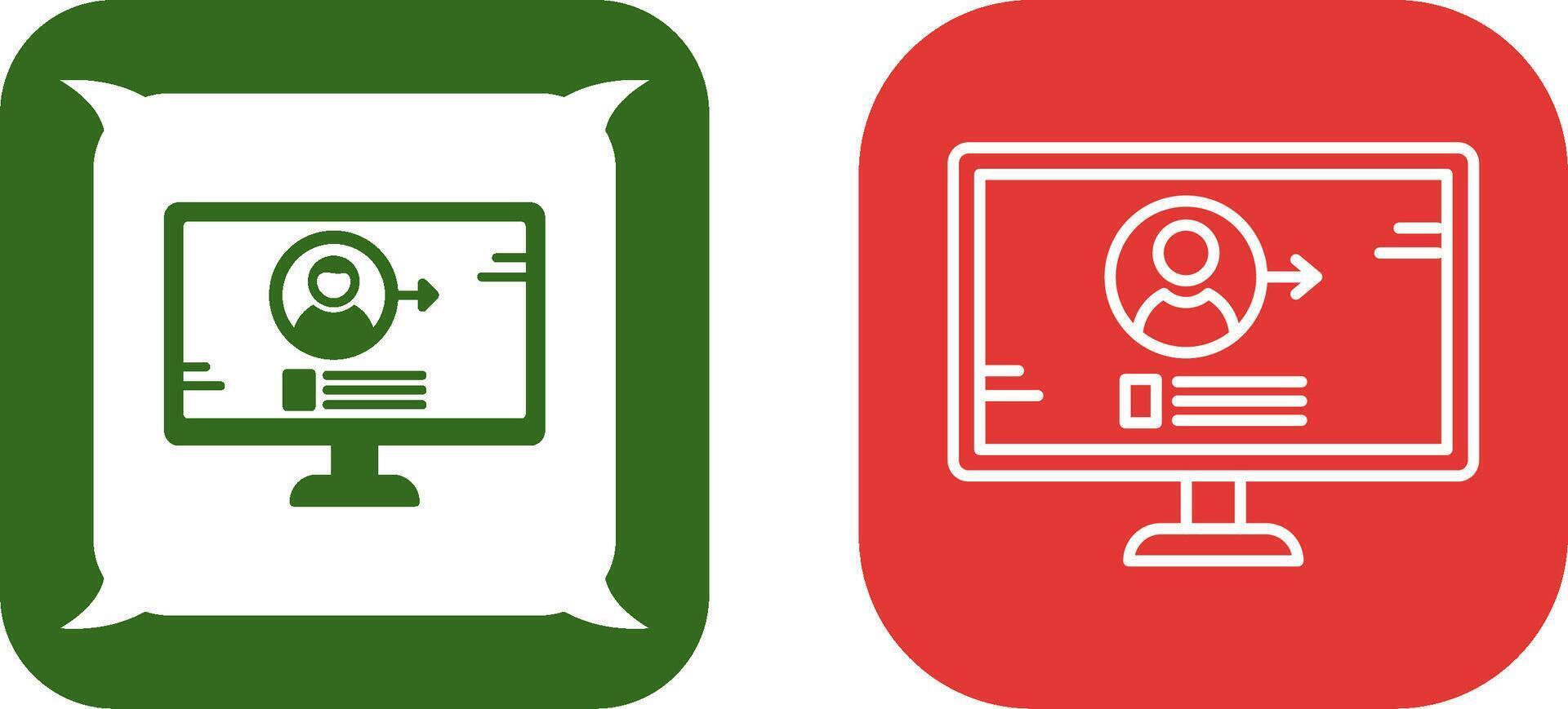 Log In Icon Design vector