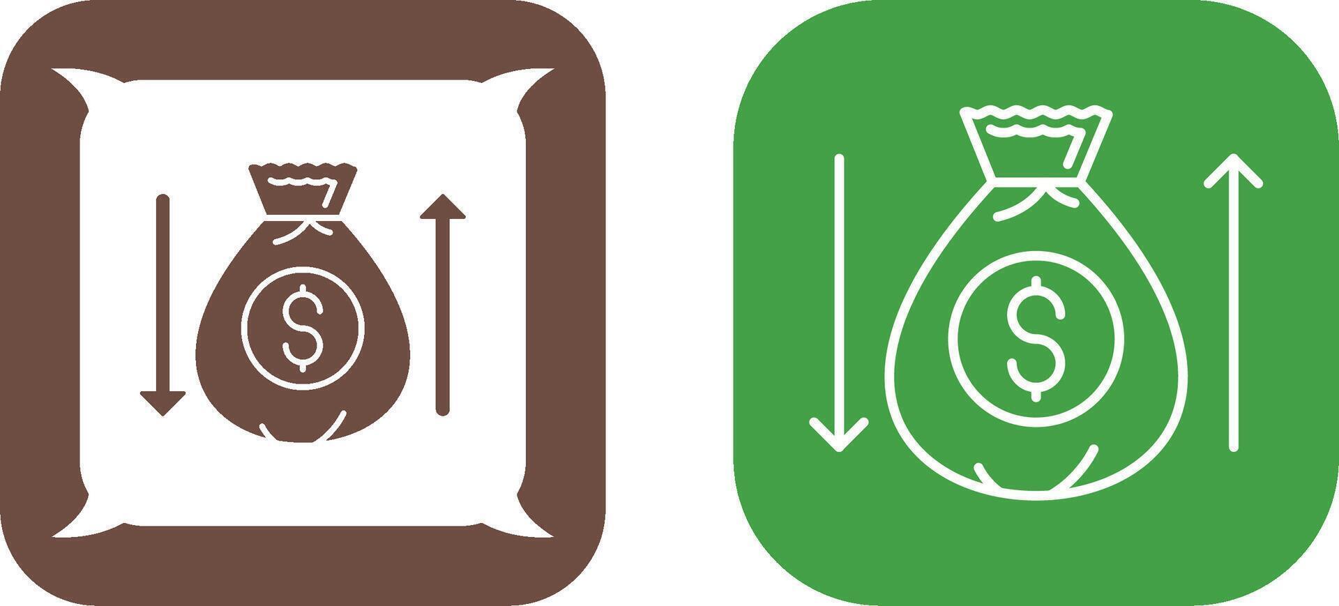 Money Bag Icon Design vector