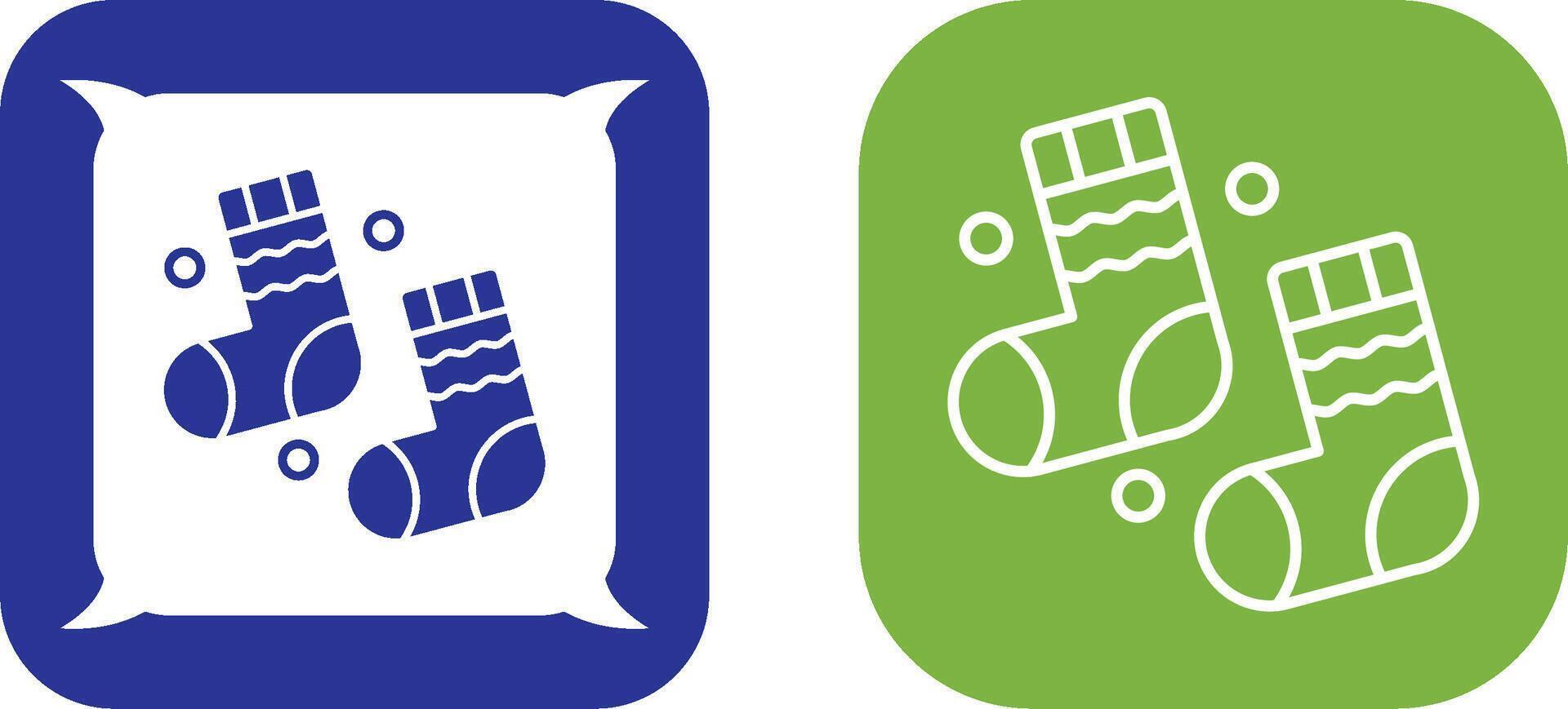 Winter Socks Icon Design vector