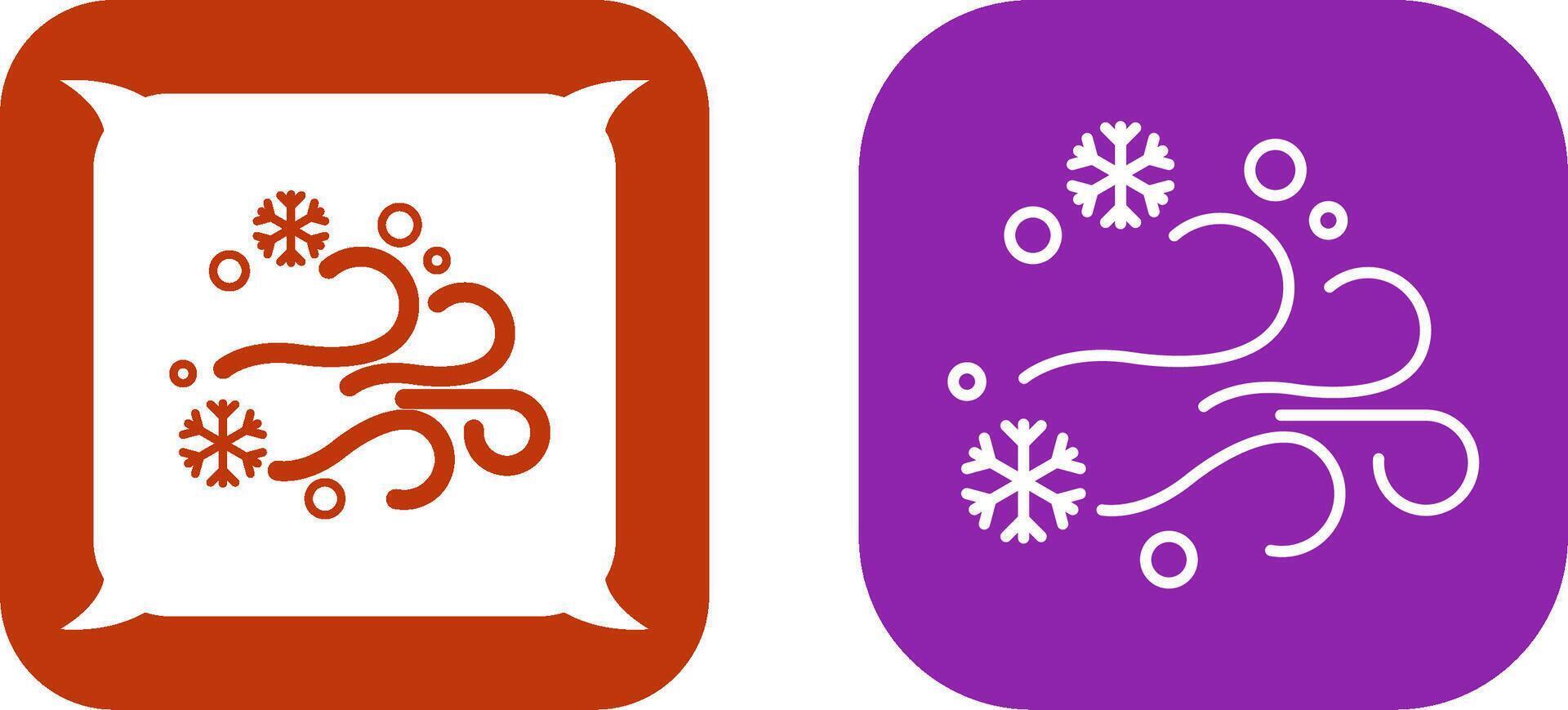 Blizzard Icon Design vector