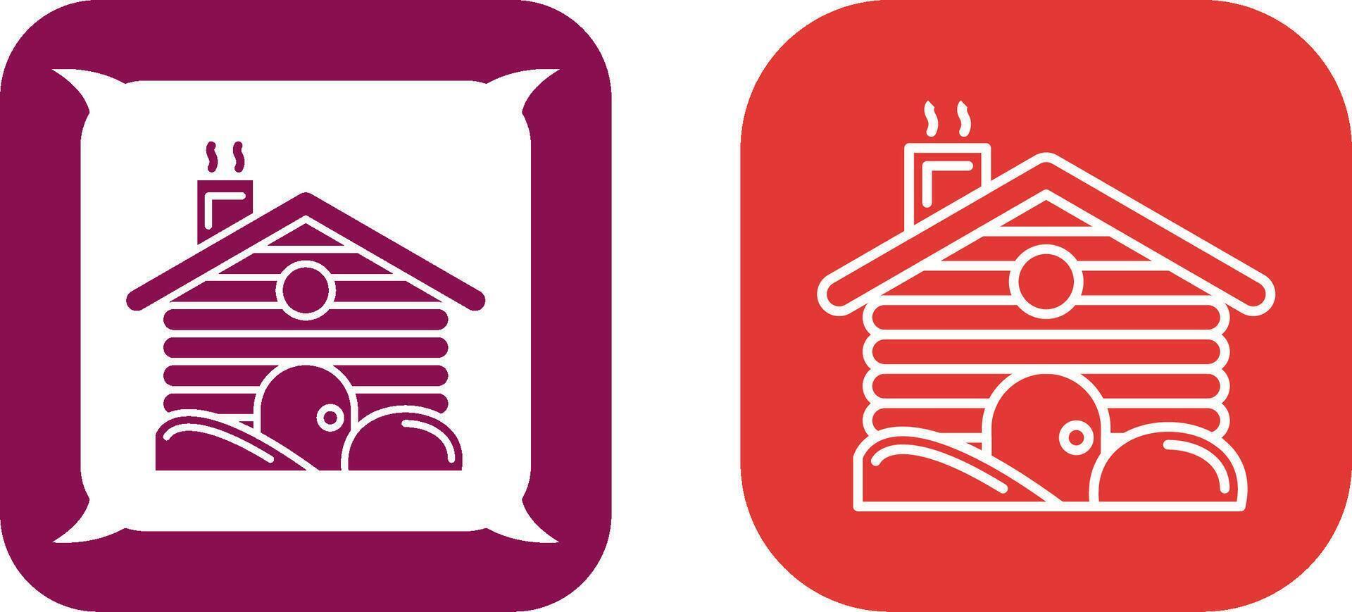Cabin Icon Design vector