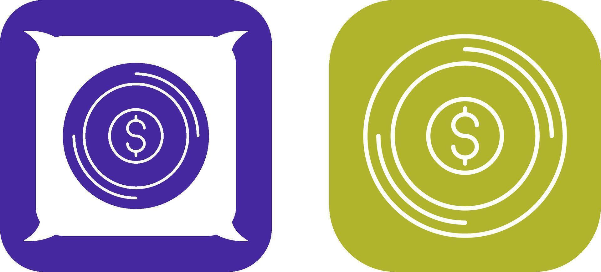Coin Icon Design vector