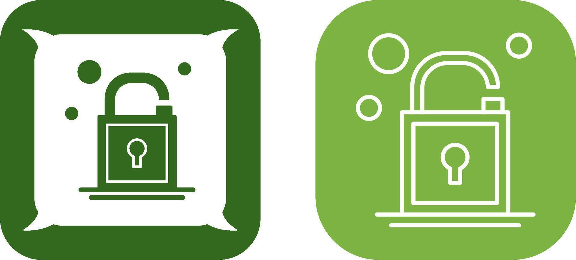 Open Lock Icon Design vector