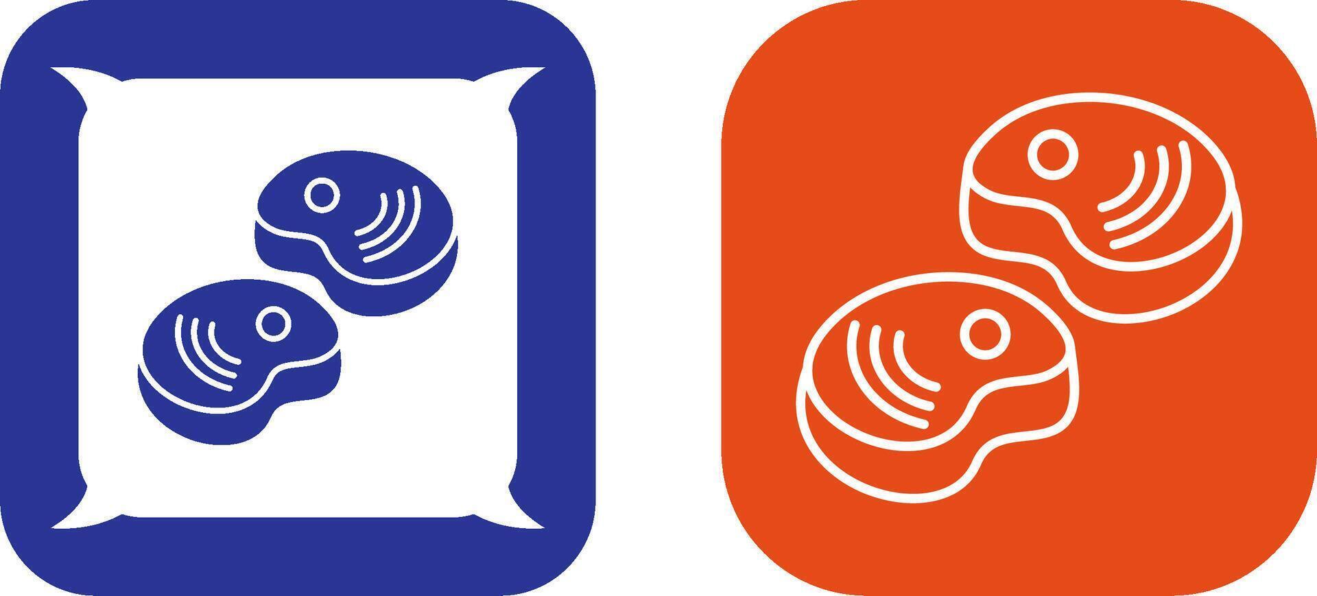 Steak Icon Design vector