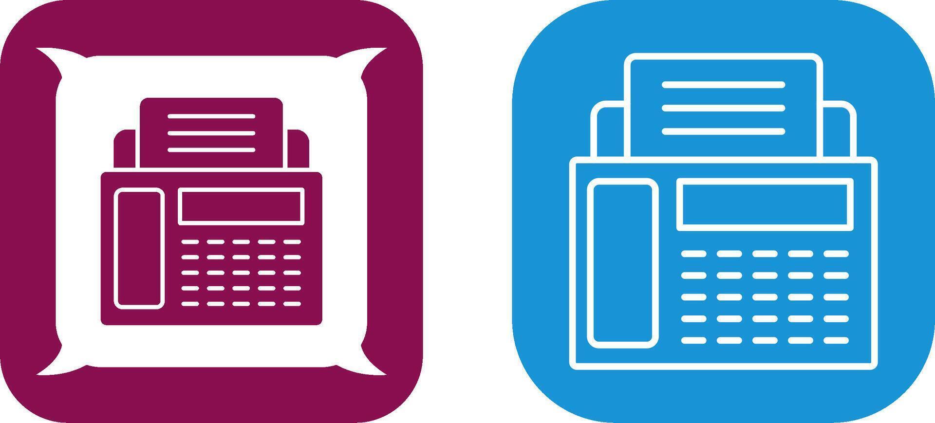 Fax Machine Icon Design vector