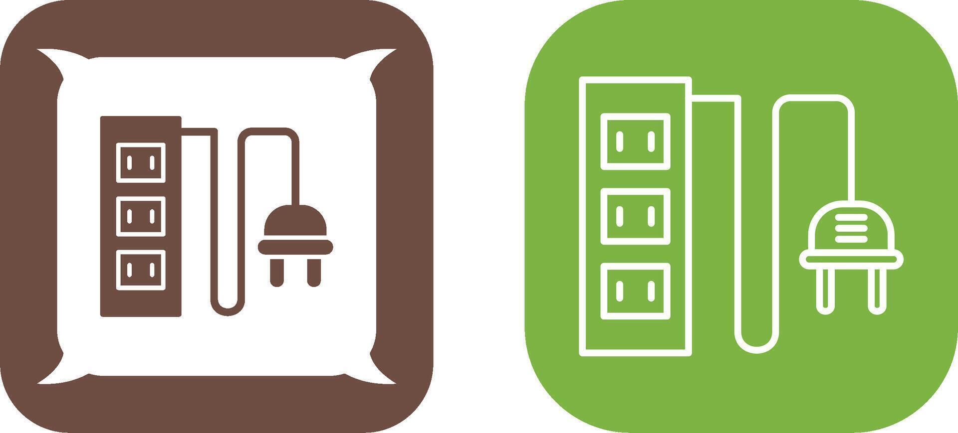 Power Socket Icon Design vector