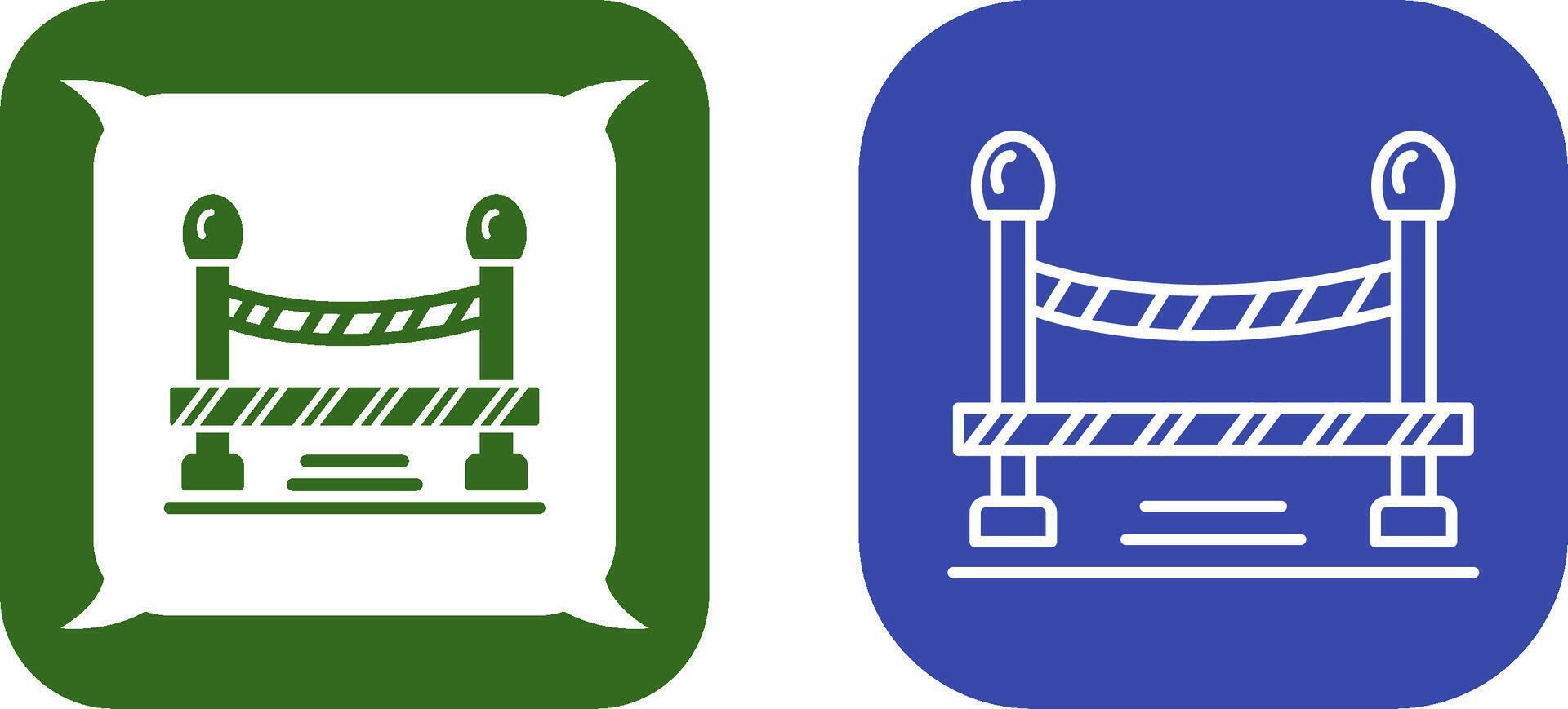 Do Not Cross Line Icon Design vector