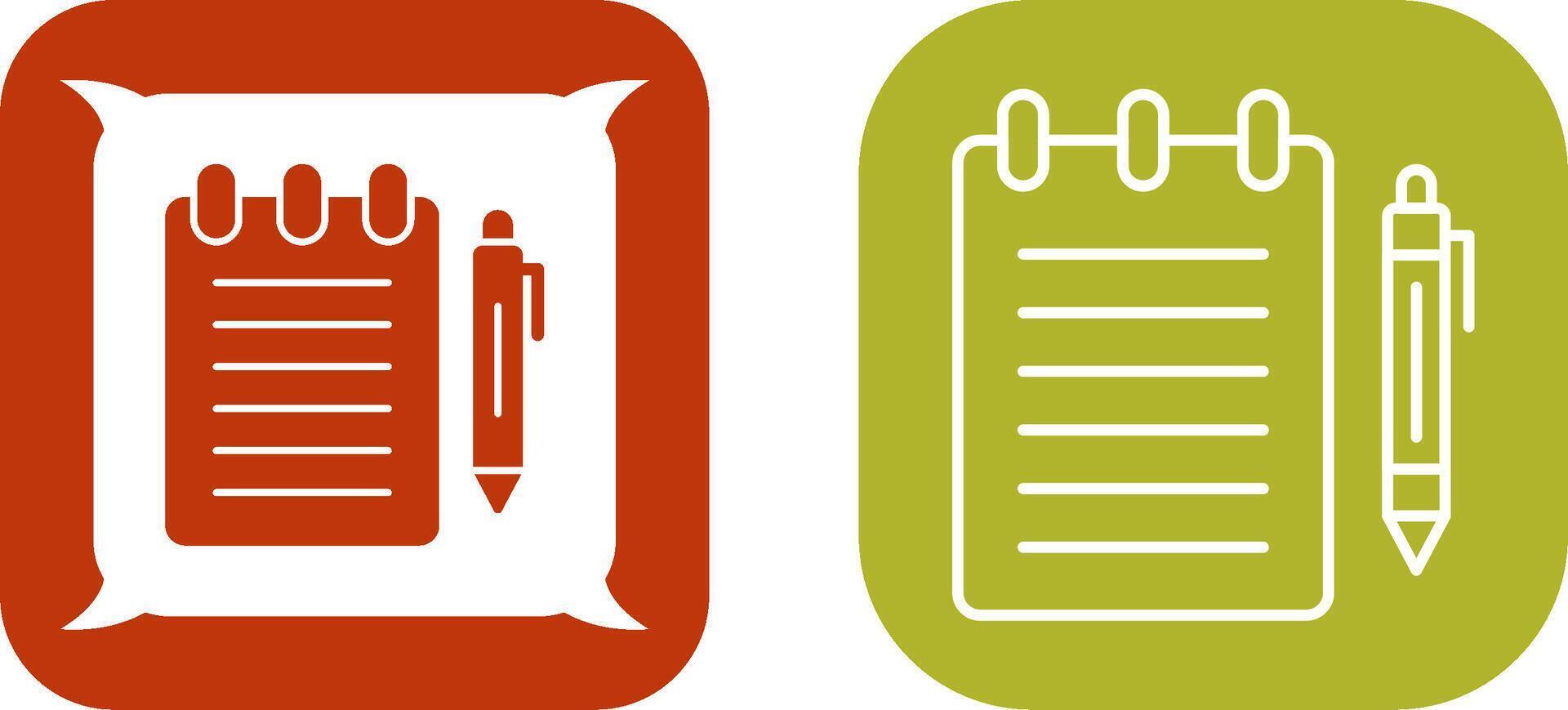 Notepad Icon Design vector