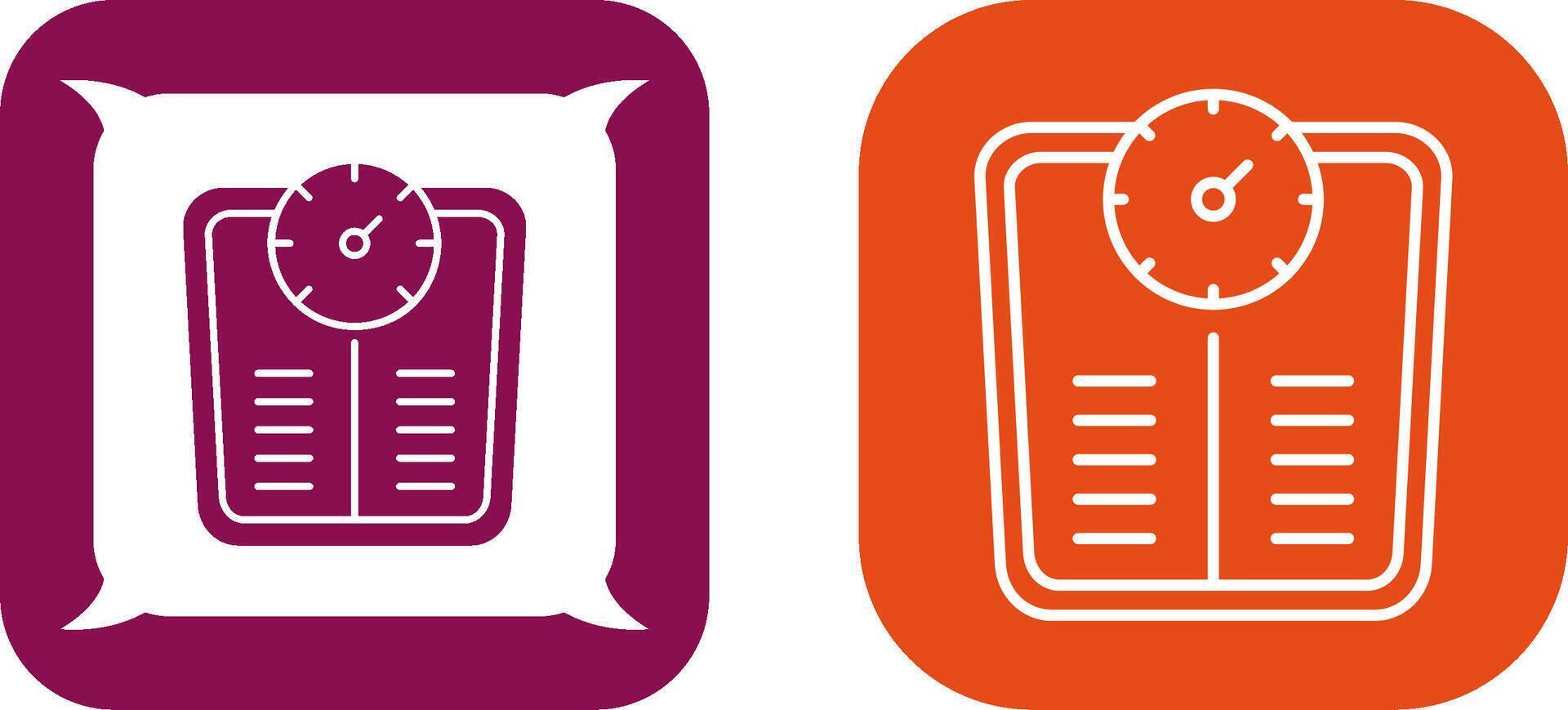 Weight Scale Icon Design vector
