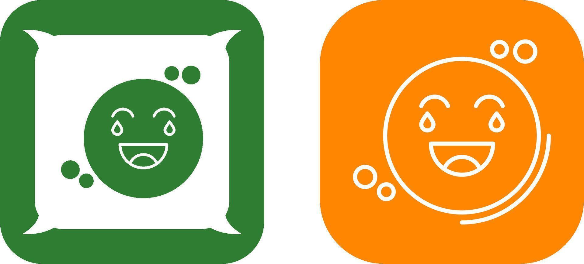 Loughing Icon Design vector