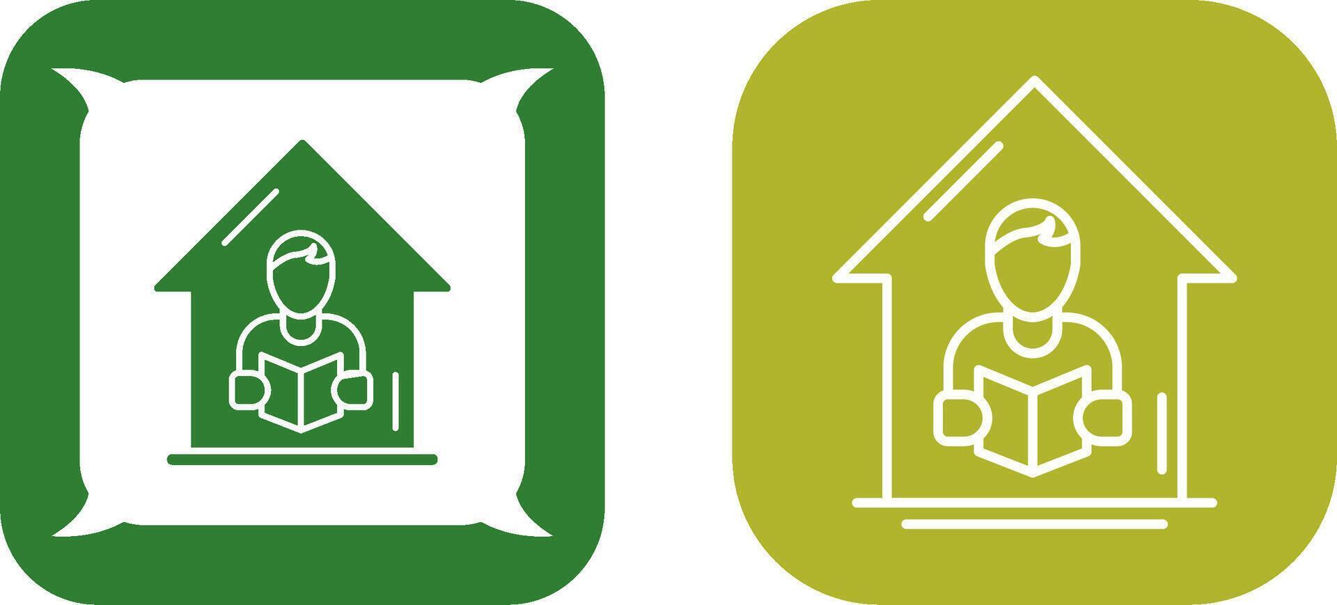 Home Learning Icon Design vector